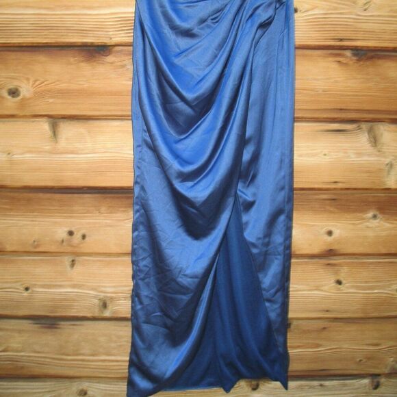 Mac Duggal 27014 PUFF SLEEVE PLEATED BODICE DRAPED GOWN 8 Runs Small - Picture 11 of 16